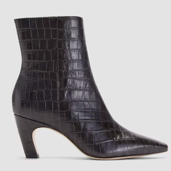 Brand New Everlane The Banana Heel Boot in Black Croc Size 7 Women - Picture 2 of 9